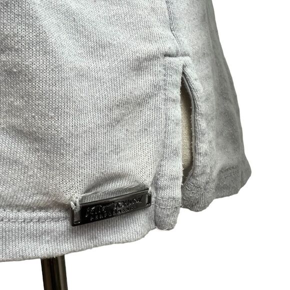 Betsey Johnson Performance Heather Grey Hoodie with Shoulder Laces Small - Picture 4 of 12